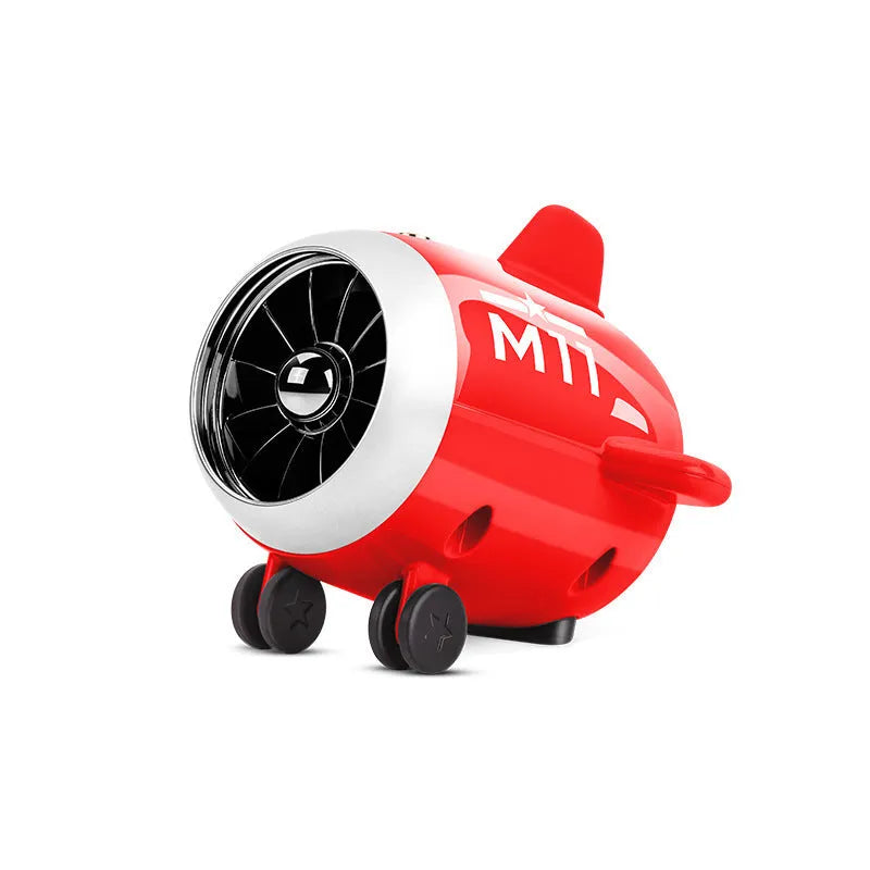 Mini Bluetooth smart speaker in white, 85mm x 75mm x 70mm, with USB charging port and data cable included