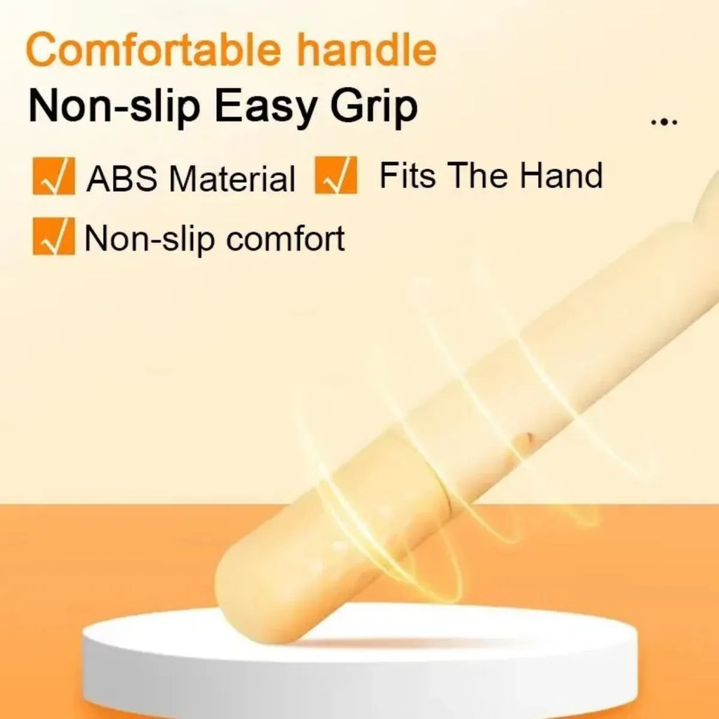 Green pet grooming brush with one-click hair removal button, gentle bristles for dogs and cats, anti-mite shedding tool