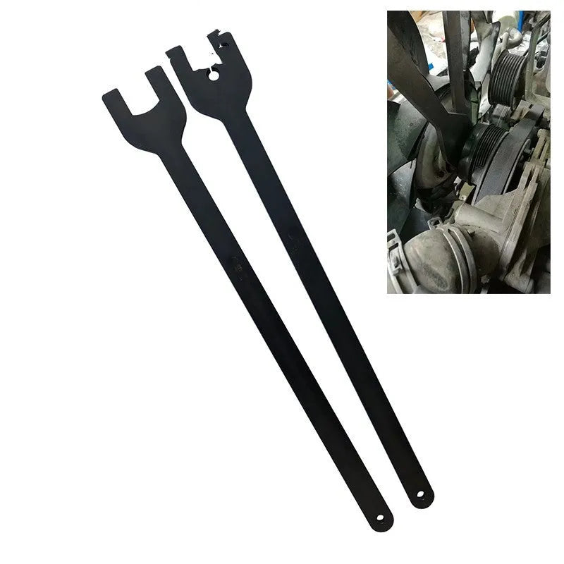 Land Rover fan support wrench set with 36mm and 40mm alloy steel tools