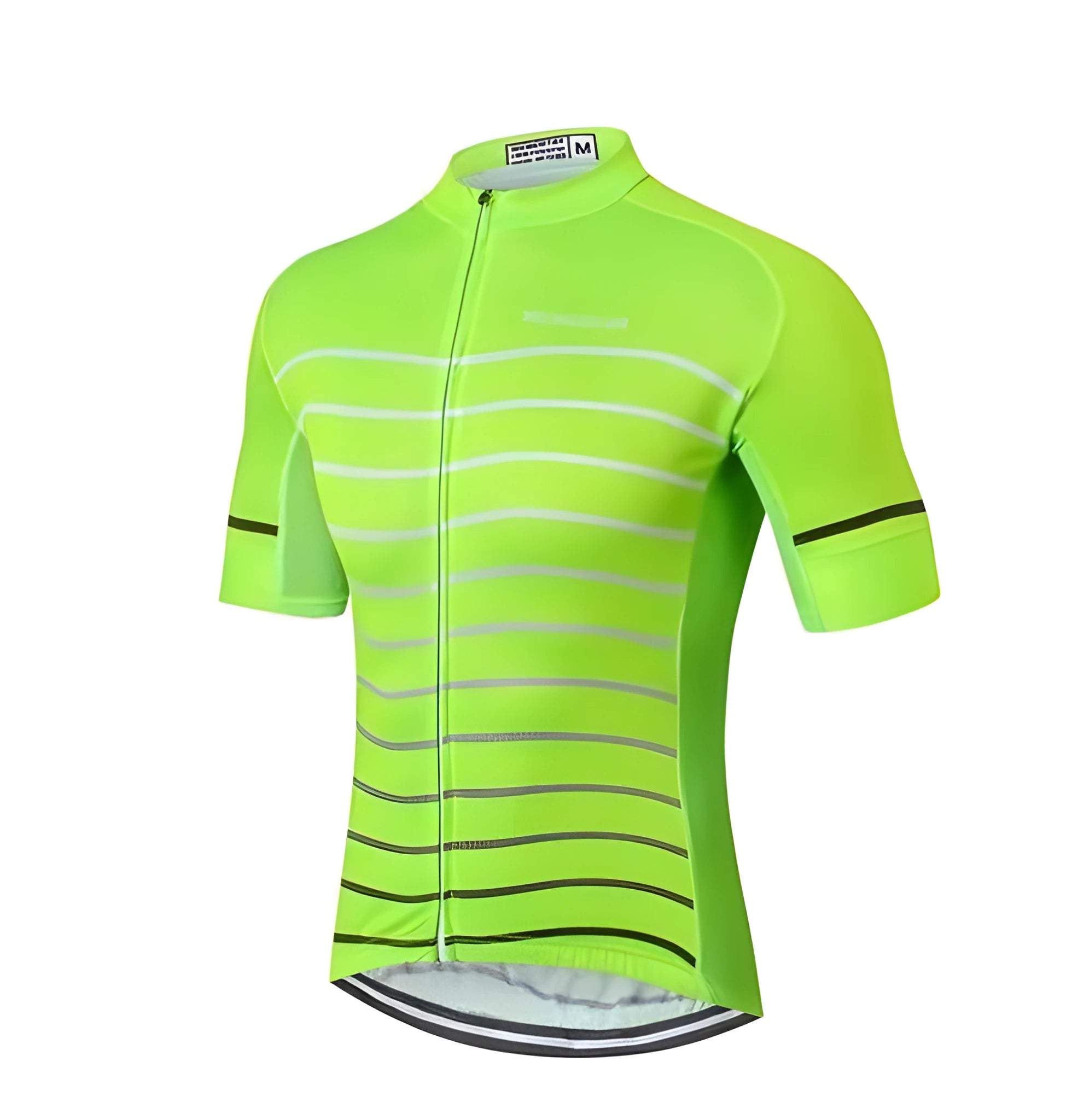 Men's Cycling Jersey - Glow in ultralight high-wick fabric with full zip and reinforced pockets