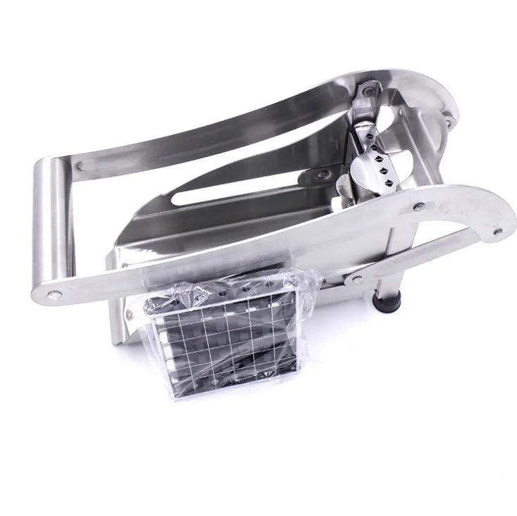 2-blade potato cutter chopper with stainless steel blades and non-slip rubber foot for french fries