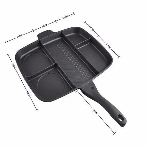 MasterPan 5 in 1 multifunctional frying pan bakeware 38x56cm non-stick aluminium oven safe