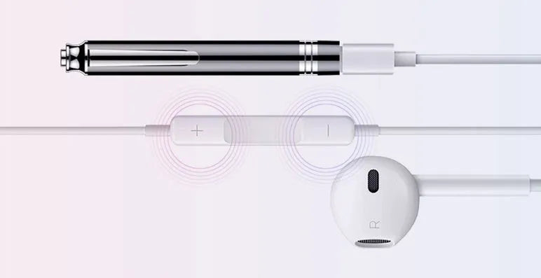 Black pen-style USB recorder MP3 player with digital microphone 120mm length