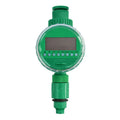 Green automatic watering timer for drip irrigation, household water flow, compact outdoor design