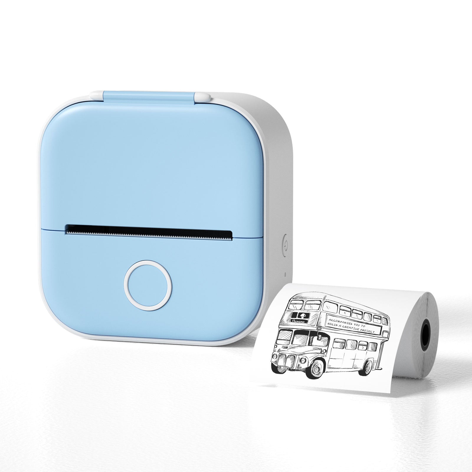 Portable Mini Thermal Printer - Wireless Inkless Bluetooth Label & Photo Maker for Study Notes, Home Organisation & Price Tags