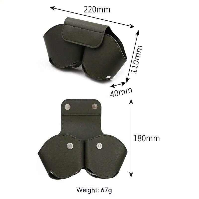 AirPods Max protective leather case in black, red, white, green and blue colour options