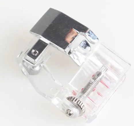Adjustable snap-on bias binder presser foot for domestic sewing machine, plastic and alloy, 4.4x3.6cm