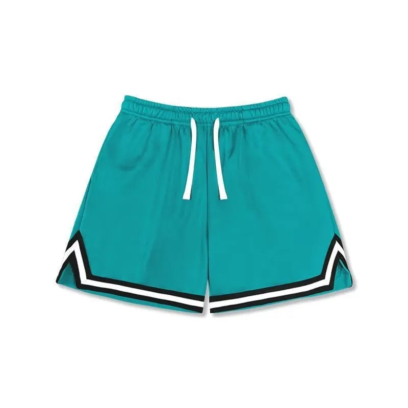 Men's polyester summer shorts in multiple colours with elastic waistband and loose fit design