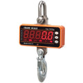 Orange electronic crane scale with digital display for industrial weighing up to 500kg