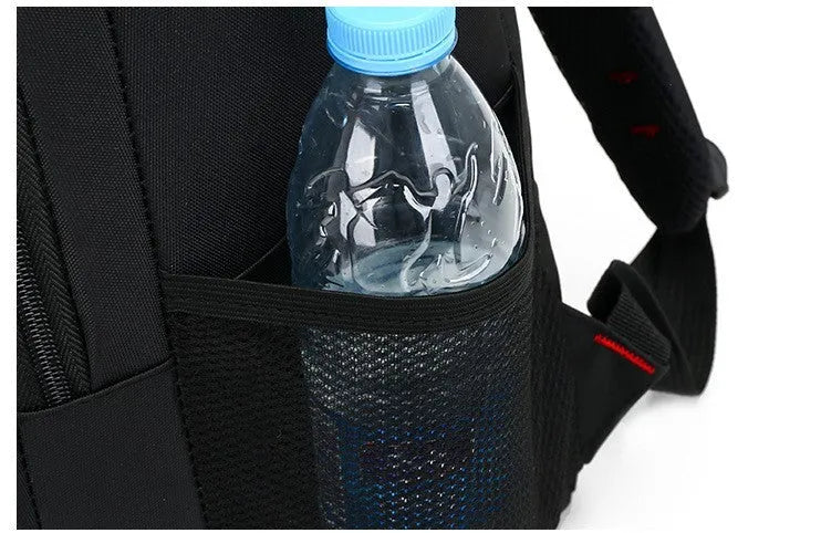 Lightweight Oxford fabric backpack for teenagers with padded straps and side pockets
