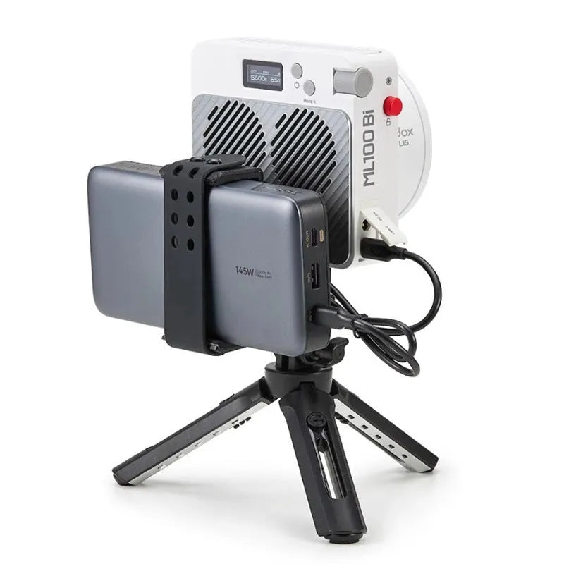 ML100Bi aluminium alloy LED photography fill light with black body and lenses