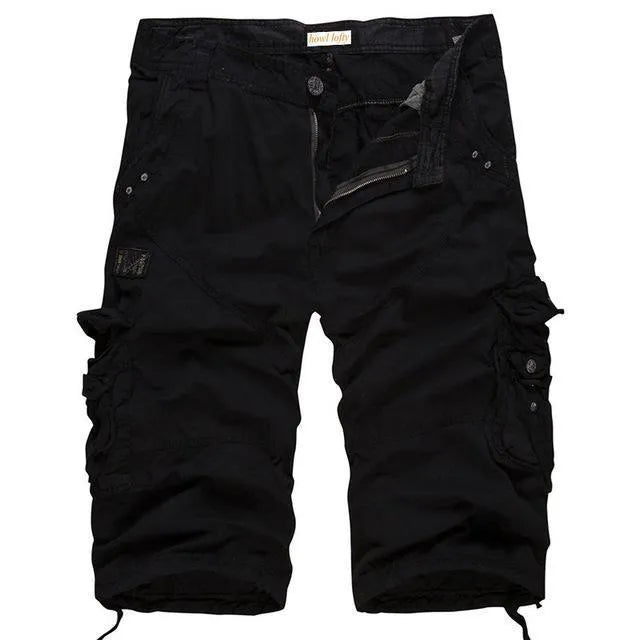Men army cargo shorts in multiple colours with pocket storage for outdoor use