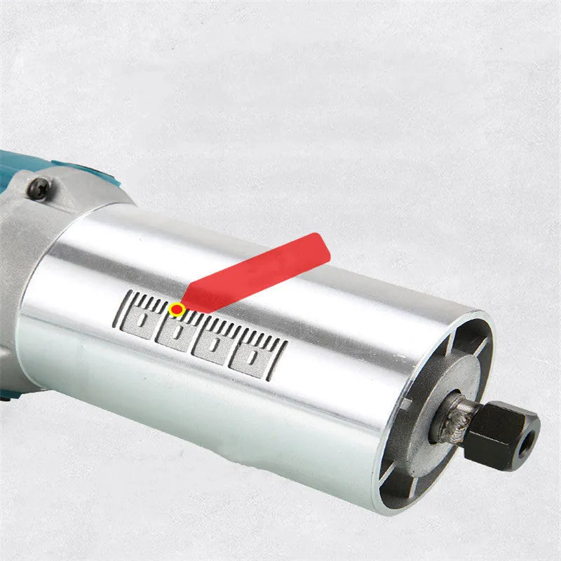 800W electric wood polishing trimmer with aluminium casing, 220V AC, no-load speed 30000rpm, 2cm depth