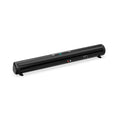 High-power Bluetooth sound bar speaker in black, 4*5W output, 2000mAh battery, compact 58.5cm length