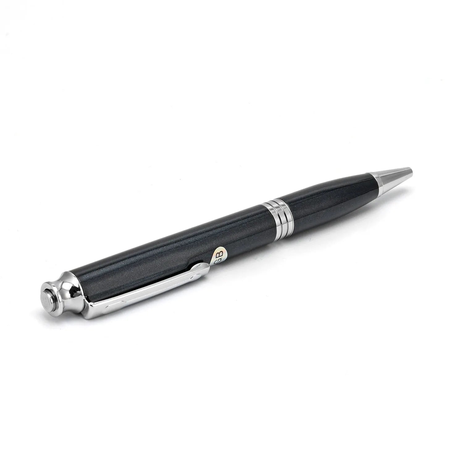 Black pen-style USB recorder MP3 player with digital microphone 120mm length