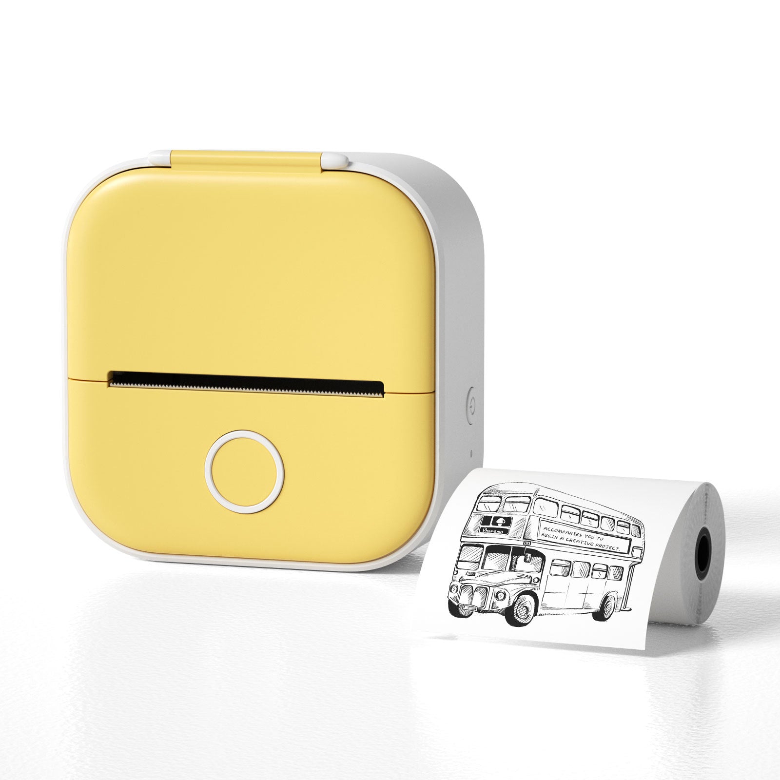 Portable Mini Thermal Printer - Wireless Inkless Bluetooth Label & Photo Maker for Study Notes, Home Organisation & Price Tags