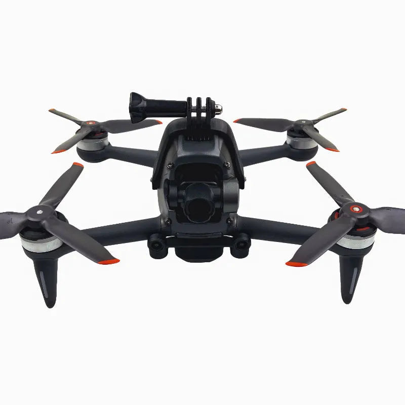 3D printed hard plastic expansion bracket with sponge lining for FPV drone panoramic camera mounting