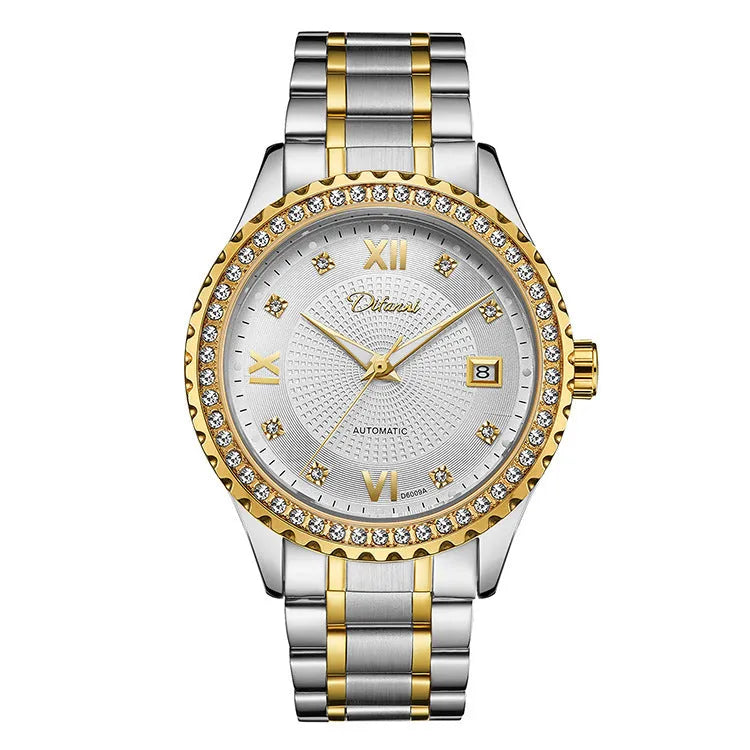 Fashionmonger men's automatic mechanical watch with waterproof luminous features and 13mm case