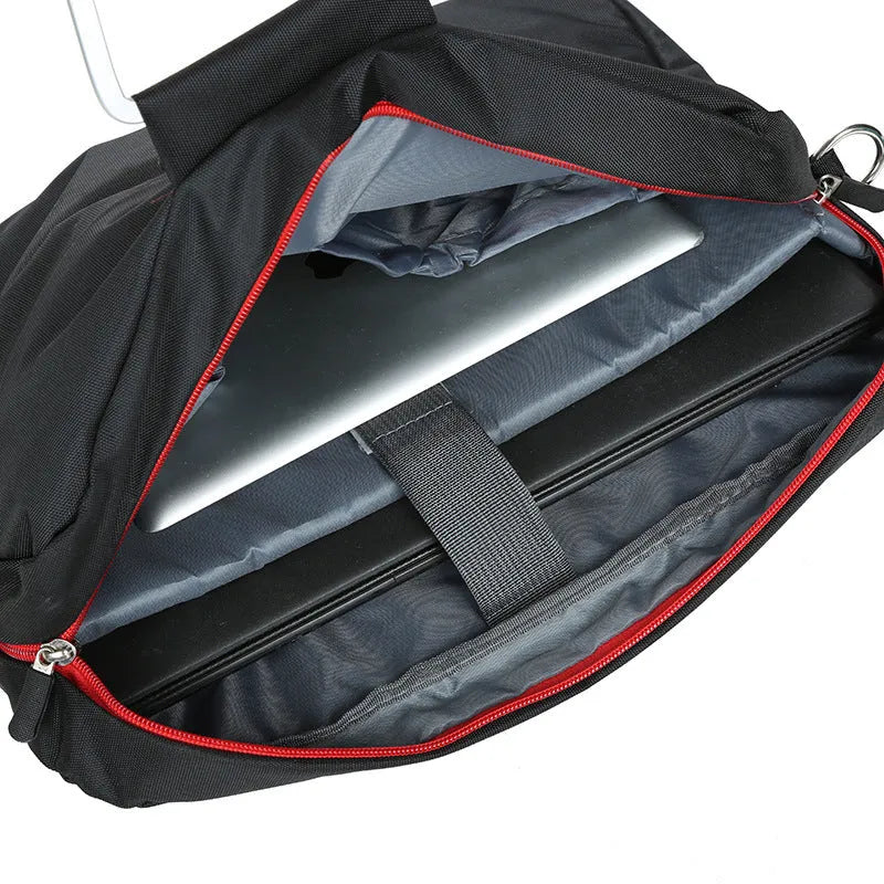 Computer bag exhibition gift bag 14 inch wear resistant nylon cloth black colour