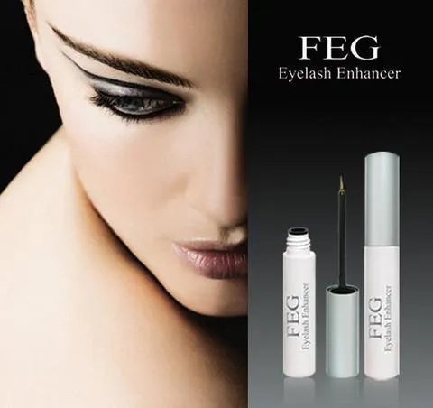 Eyelashes enhancer clear brush-on serum for lash growth in compact bottle