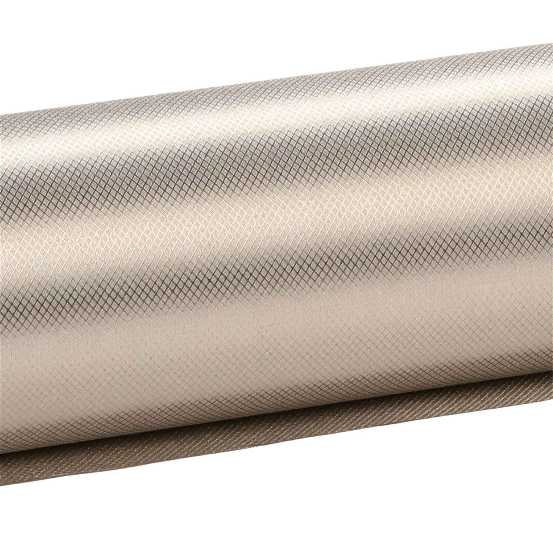 Gray diamond lattice radiation protection fabric roll with copper and nickel fibres for RFID shielding lining