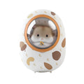 White Hamster 5000mAh hand warmer power bank with four heating levels and USB output