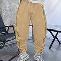 Men's loose-fit casual cropped trousers in bamboo fibre, shown in one of six colour options.
