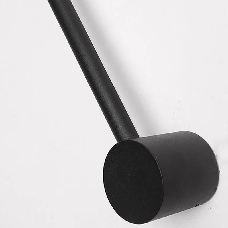 Nordic LED line wall lamp with iron shade, 50x7.5cm, offering 300-600mm size options