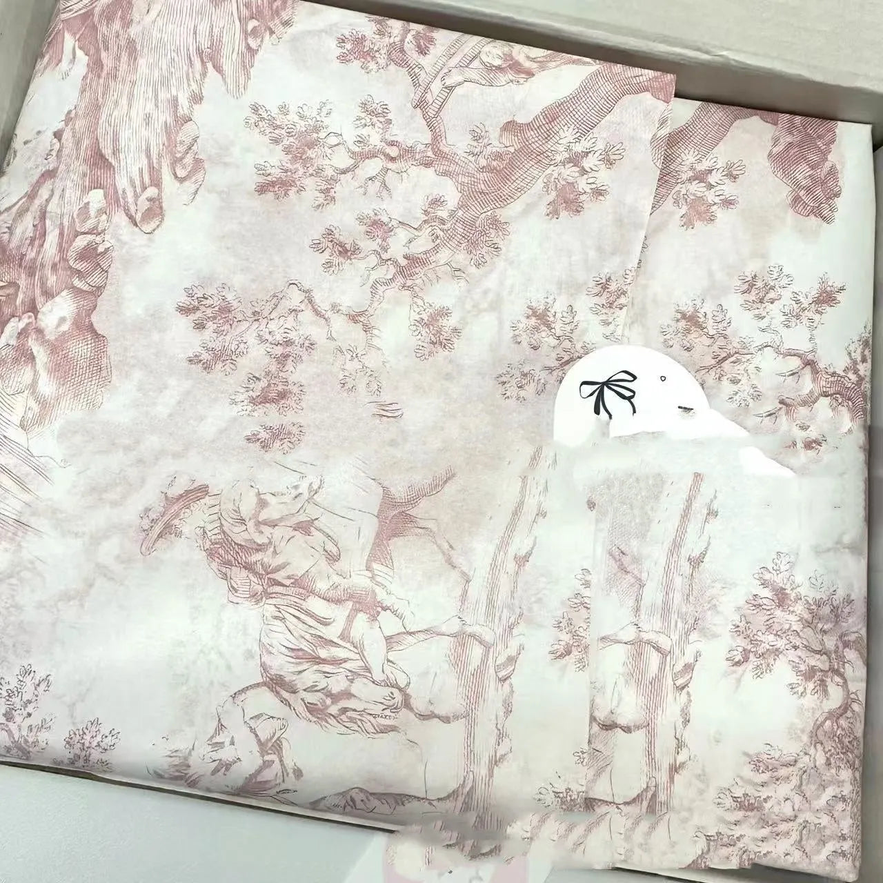 French Mg tissue paper sheet measuring 50x70cm in retro pink purple colour