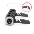 Black notebook cooling stand with dual USB fans measuring 294mm long