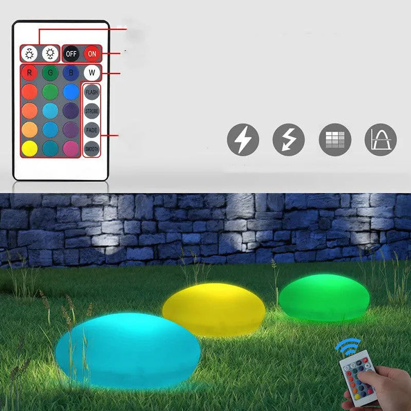 Modern simple solar LED garden lamp IP65 0.5W remote control lawn light 400x300x160mm