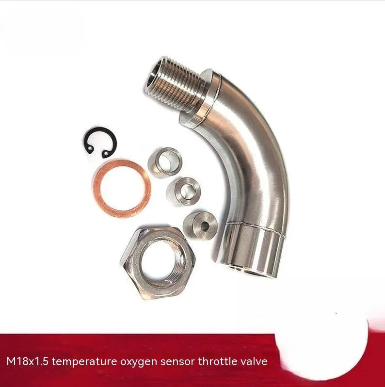 Car M18 x 1.5 temperature sensor adapter flow valve in brass or stainless steel