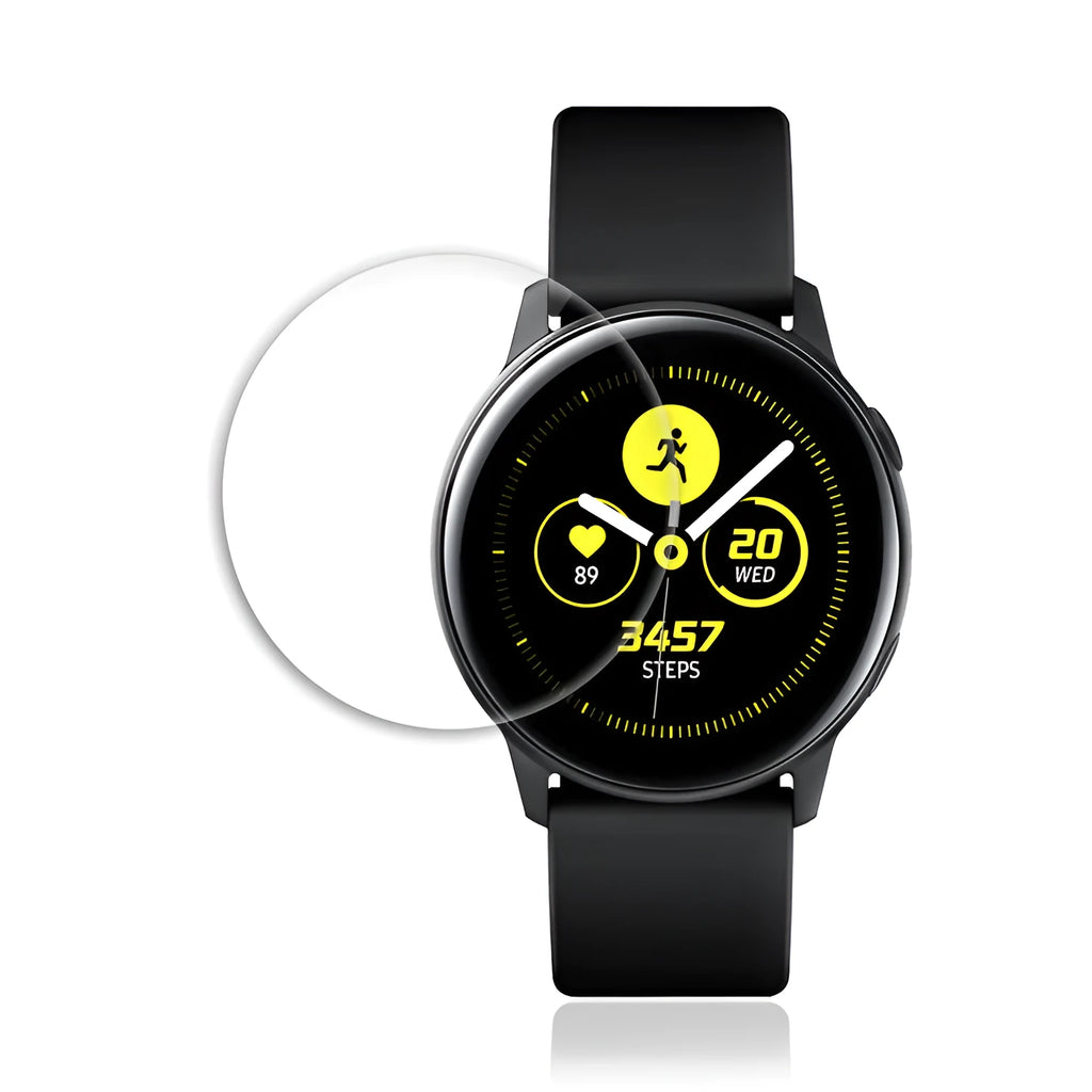 Galaxy Watch Active full screen tempered glass protector with anti-fingerprint surface