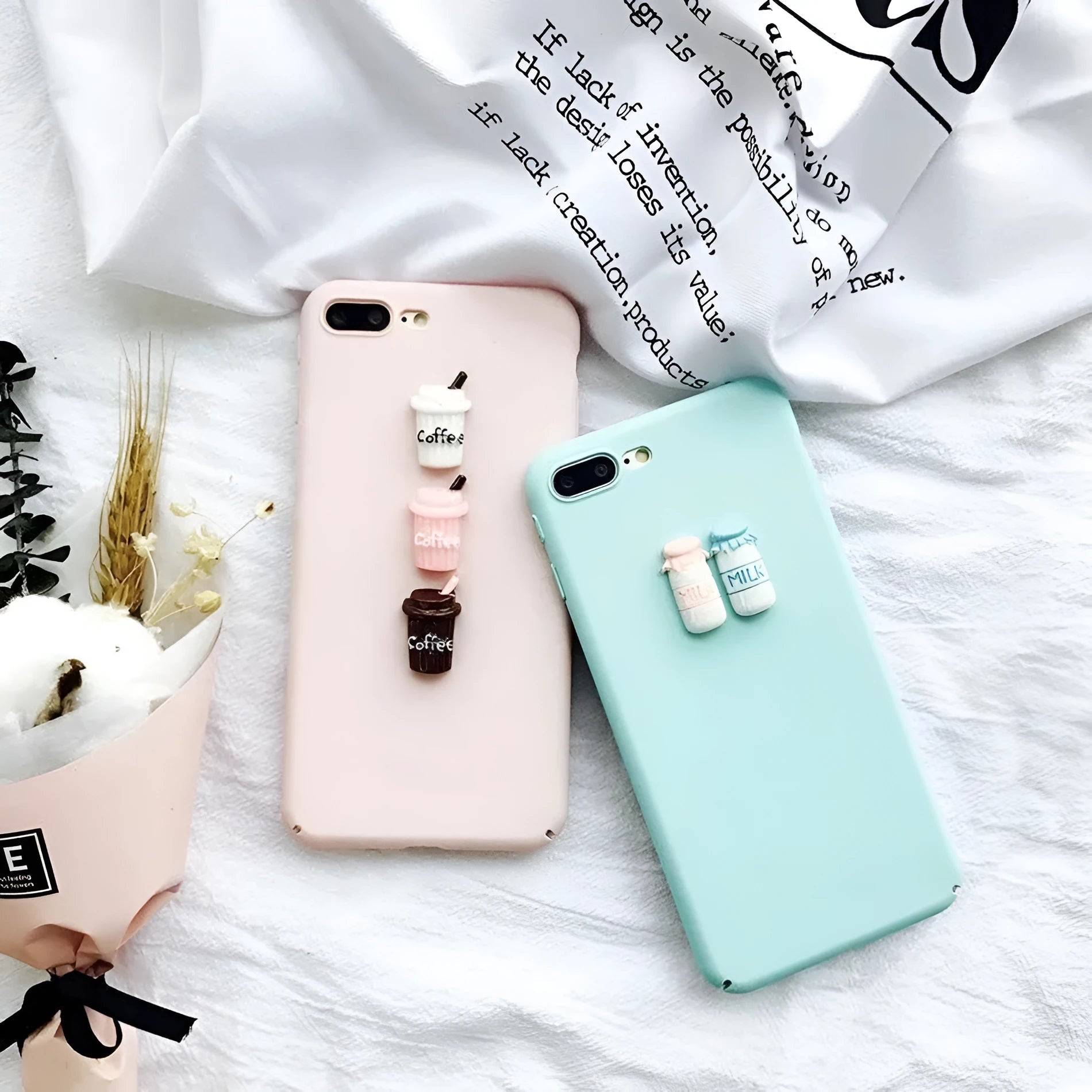 Soft silicone iPhone case with 3D cartoon cat design in multiple colours