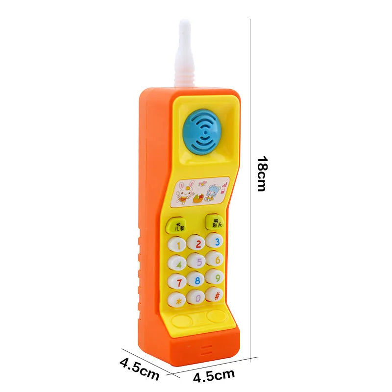 Children's educational electric toy with sound, light and cartoon animal music theme.