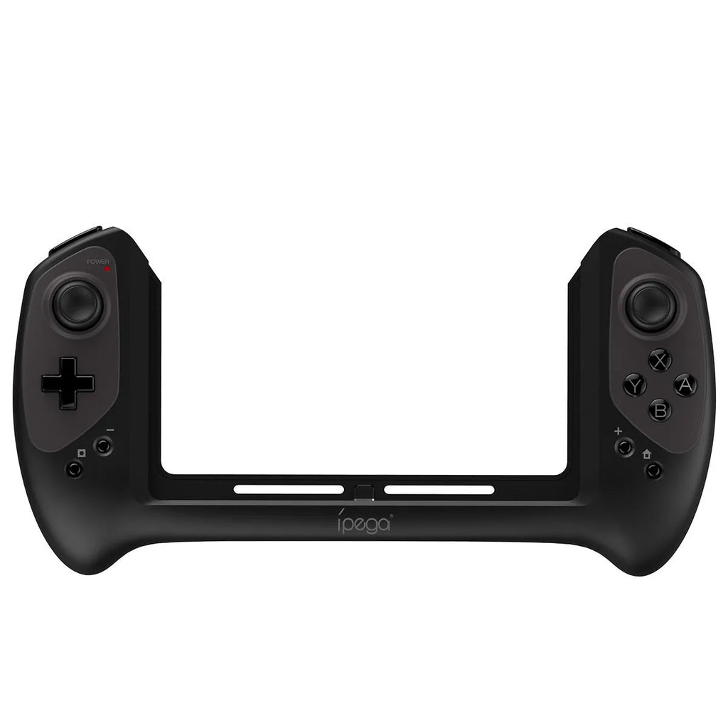 Black Bluetooth wireless gamepad for Nintendo Switch with ergonomic grip and textured joystick