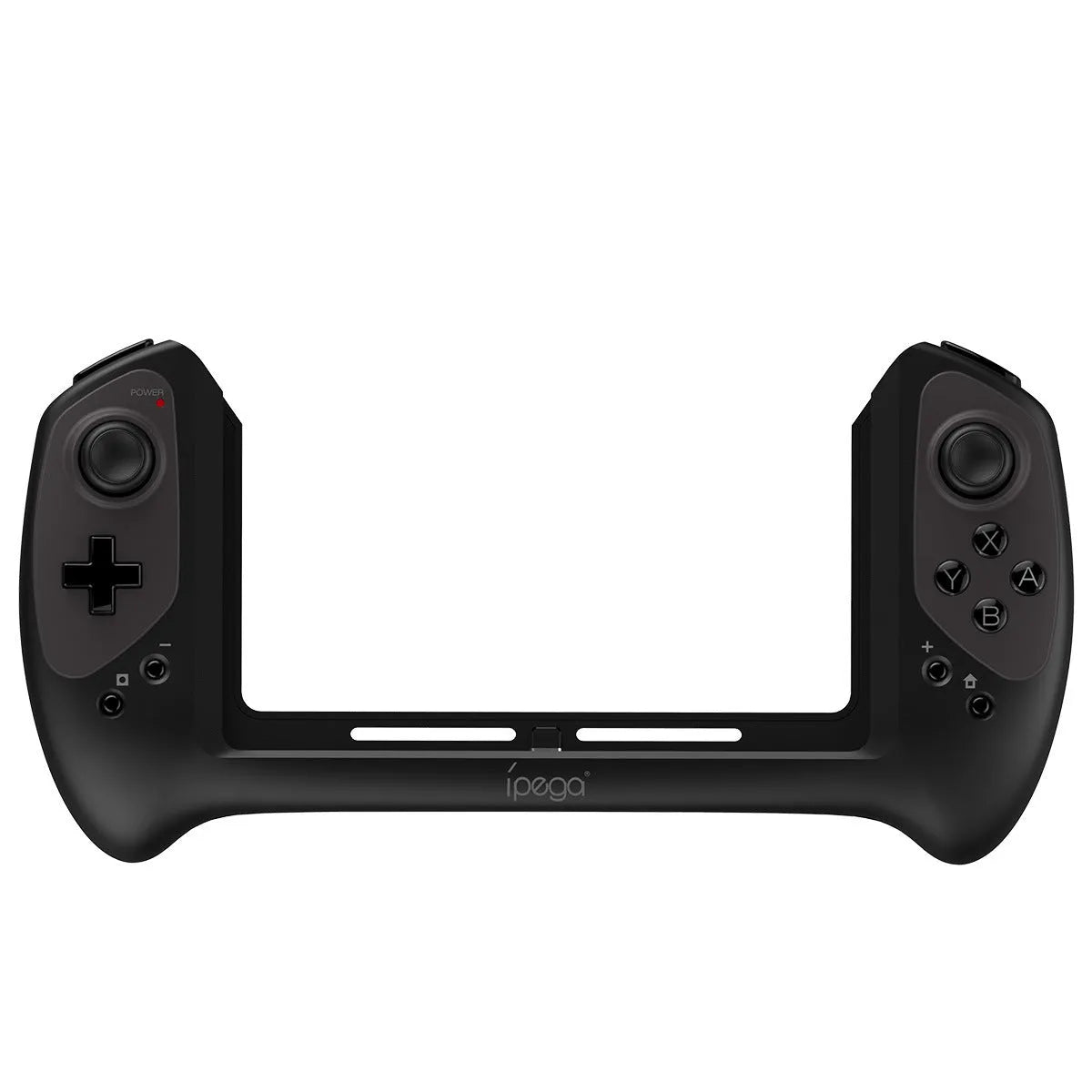 Black Bluetooth wireless gamepad for Nintendo Switch with ergonomic grip and textured joystick