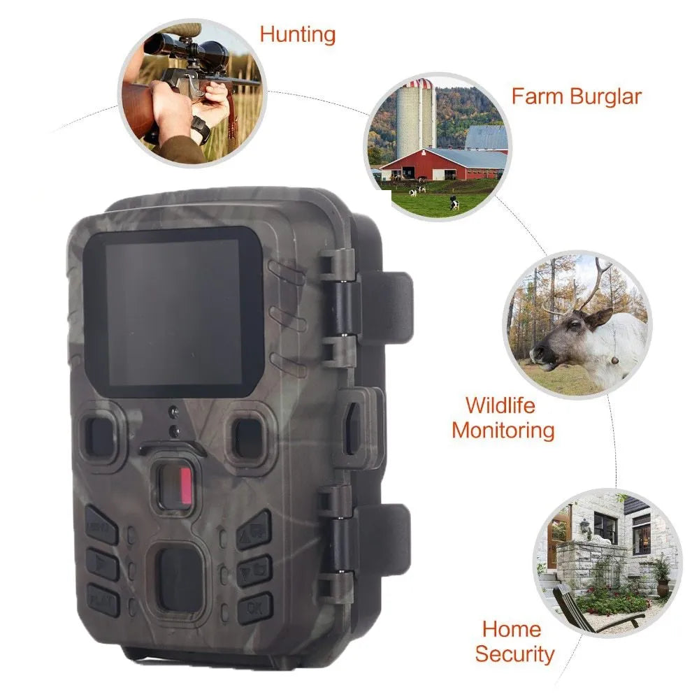 Black monitoring infrared night vision device with plastic body construction