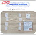 Skin-tone neck firming adhesive tape set with four lifting strips and twenty replacement patches