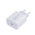 Type-C PD20W charging head with USB-C cable in UK plug format