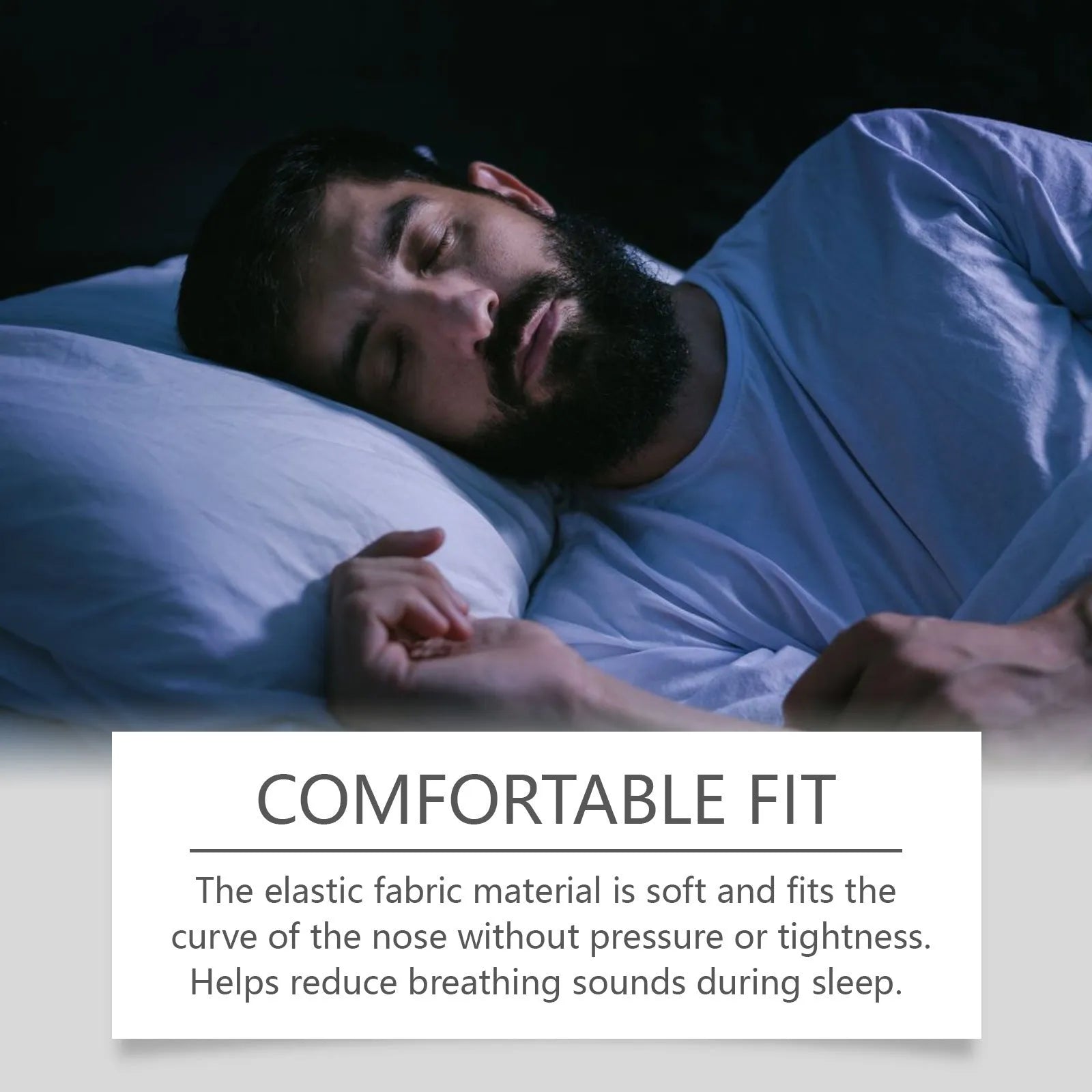 Pack of 30 anti-snoring nose strips for night comfort sleep aid