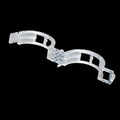 50-piece set of plastic garden plant grafting clips for tomato and twig support