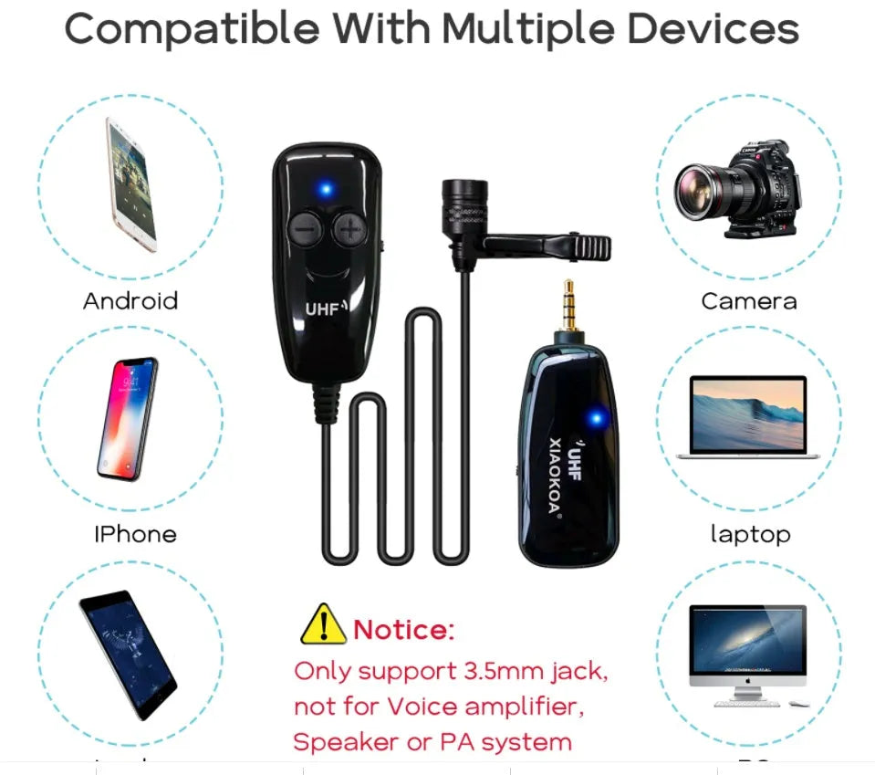 Black mobile phone lavalier microphone with 3.5mm plug and omnidirectional high-sensitivity core