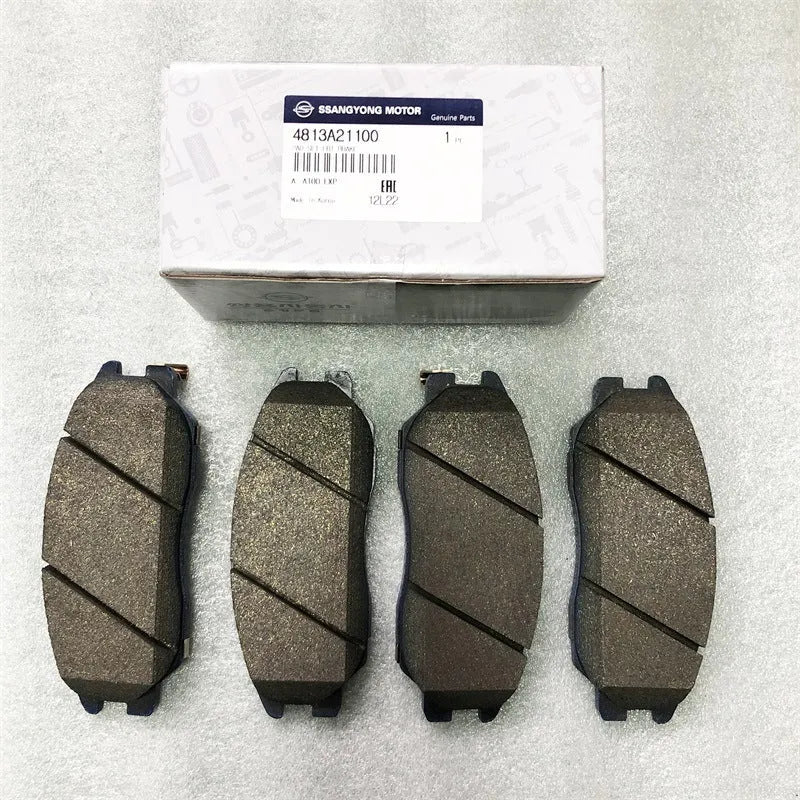 Automotive brake pad set for Aiteng Kyron Rester vehicles with fitment codes
