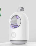 White photocatalyst mosquito killer lamp with silicone handle, USB powered, 368nm UV light