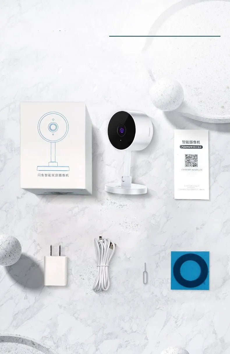 White Flash Fish SKX10 wireless security camera with gun-style design