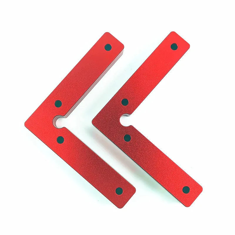 Aluminium alloy woodworking right angle positioning block with scale markings