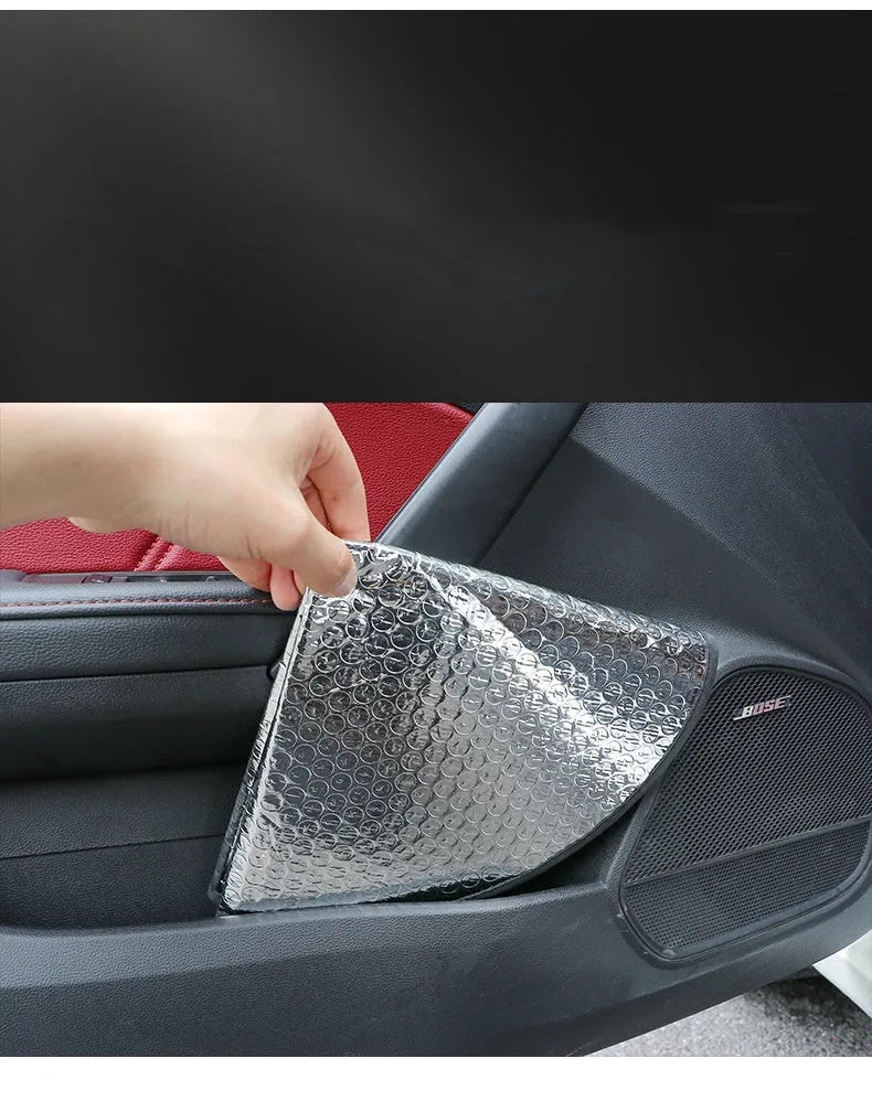 Car steering wheel sunshade cover in aluminium foil with universal fit and simple style