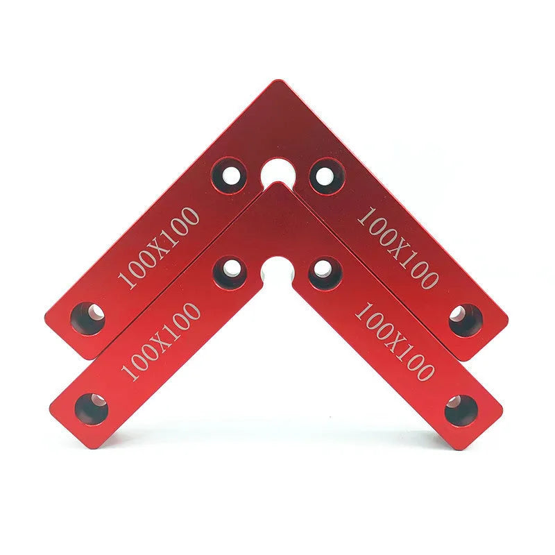 Aluminium alloy woodworking right angle positioning block with scale markings