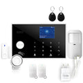 Intelligent WiFi GSM touch button household burglar alarm host with display